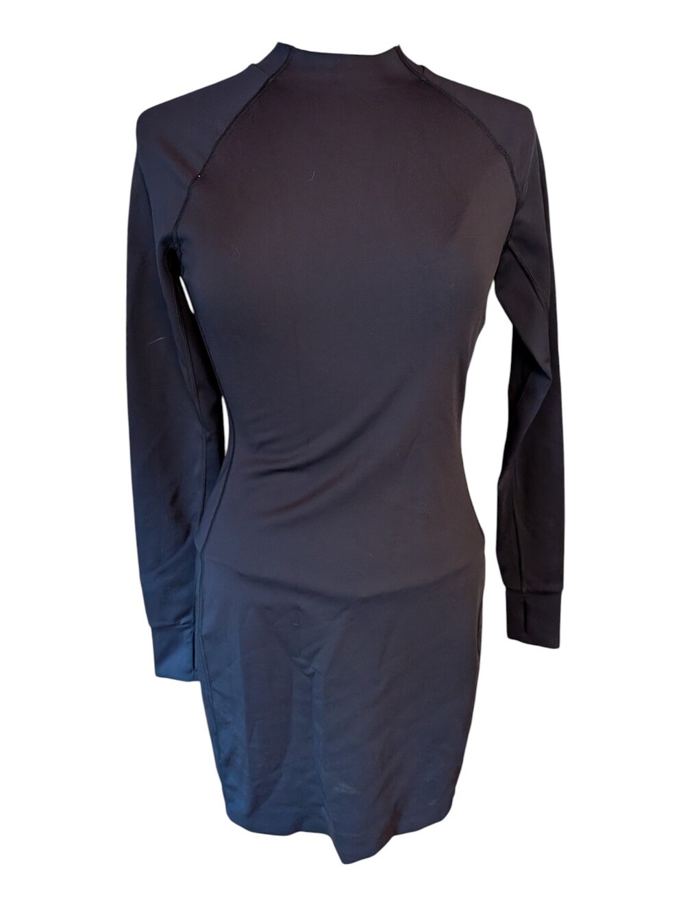 Greyson Golf Lifestyle Activewear Longsleeve Black Midi Dress Size Small